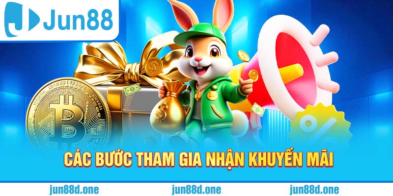 Các bước tham gia nhận khuyến mãi