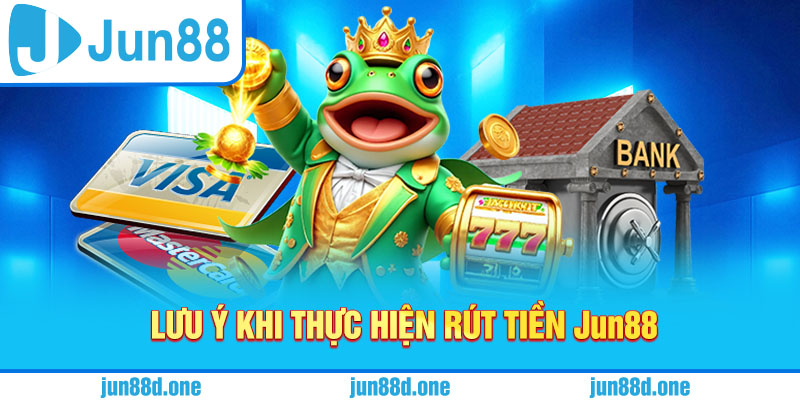 Lưu ý khi thực hiện rút tiền Jun88
